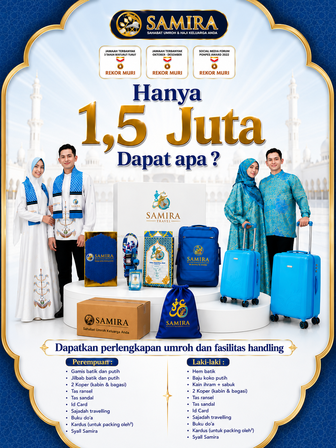 Perlengkapan Umroh dan Fasilitas Handling Samira Travel